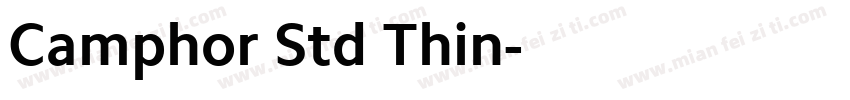 Camphor Std Thin字体转换